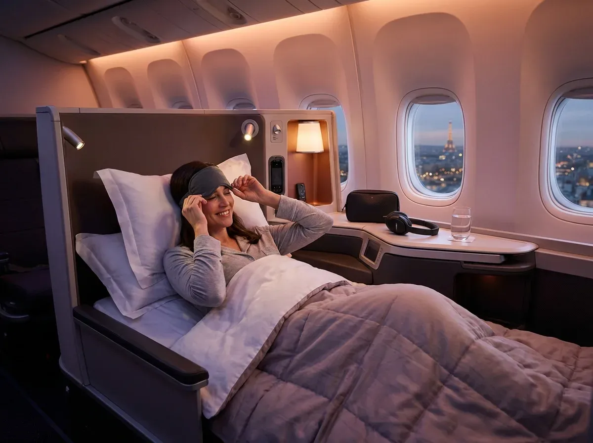 a practical sleep plan for overnight flights