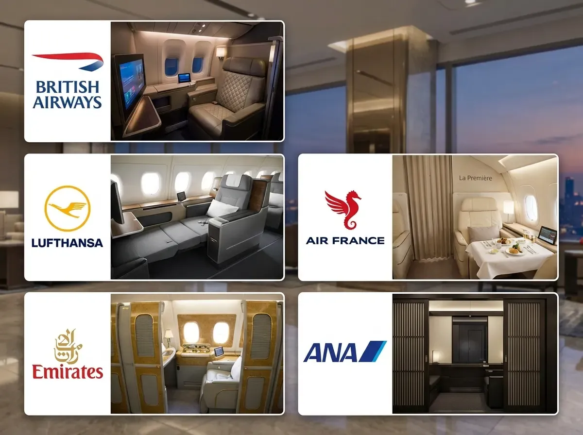 best airlines for first class flights to london