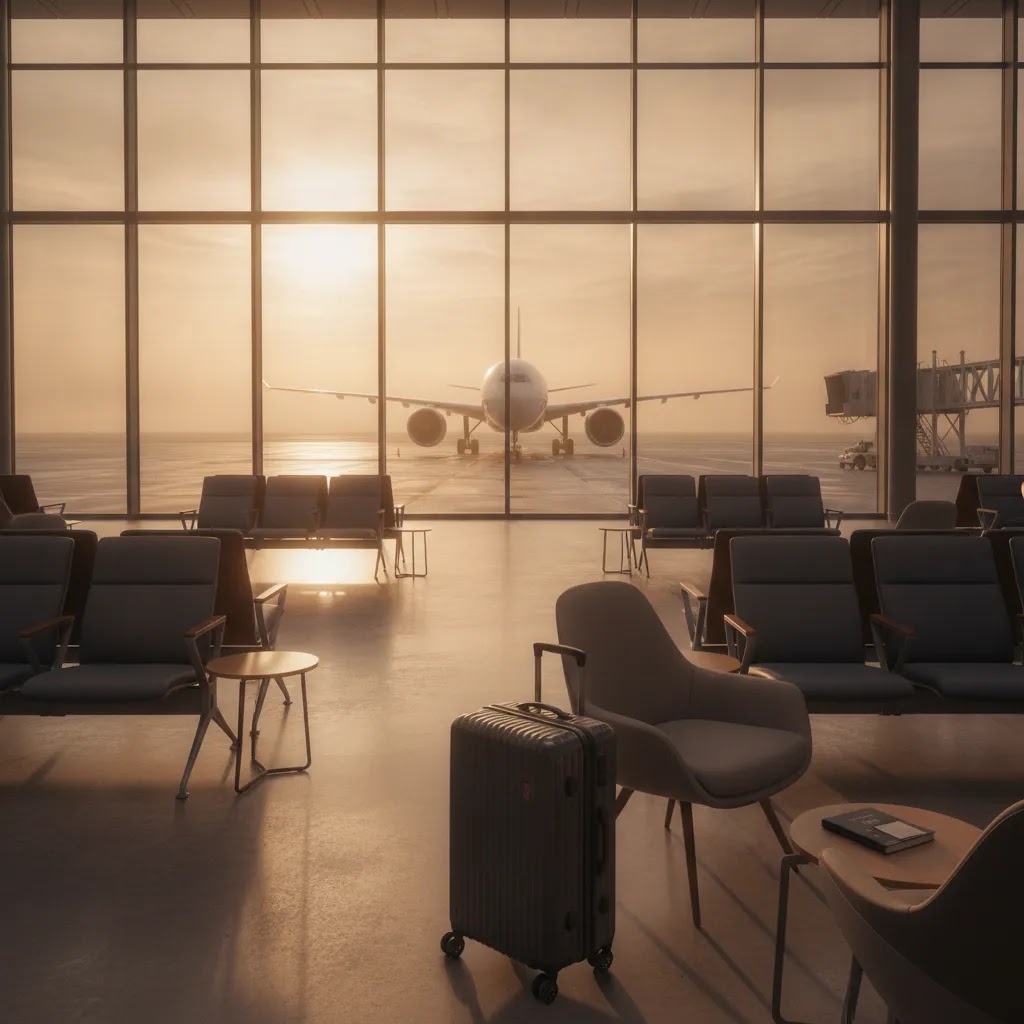 brussels airlines premium economy review image of a long-haul airport gate scene for Africa and U.S. routes