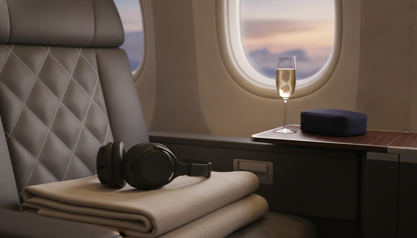 Most affordable flight bundles for business class with premium cabin quality detail and comfort textures