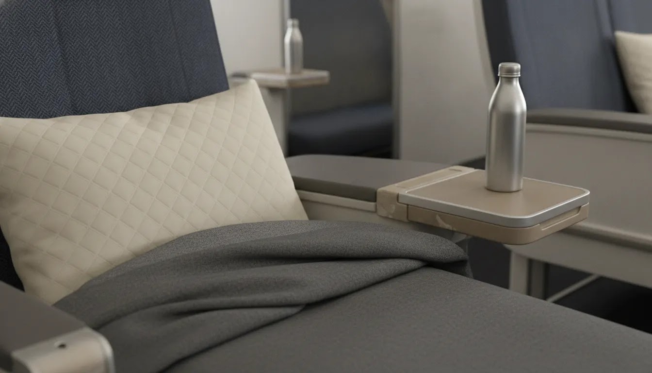 Airlines with business class comparison image showing long haul and regional business class cabin details
