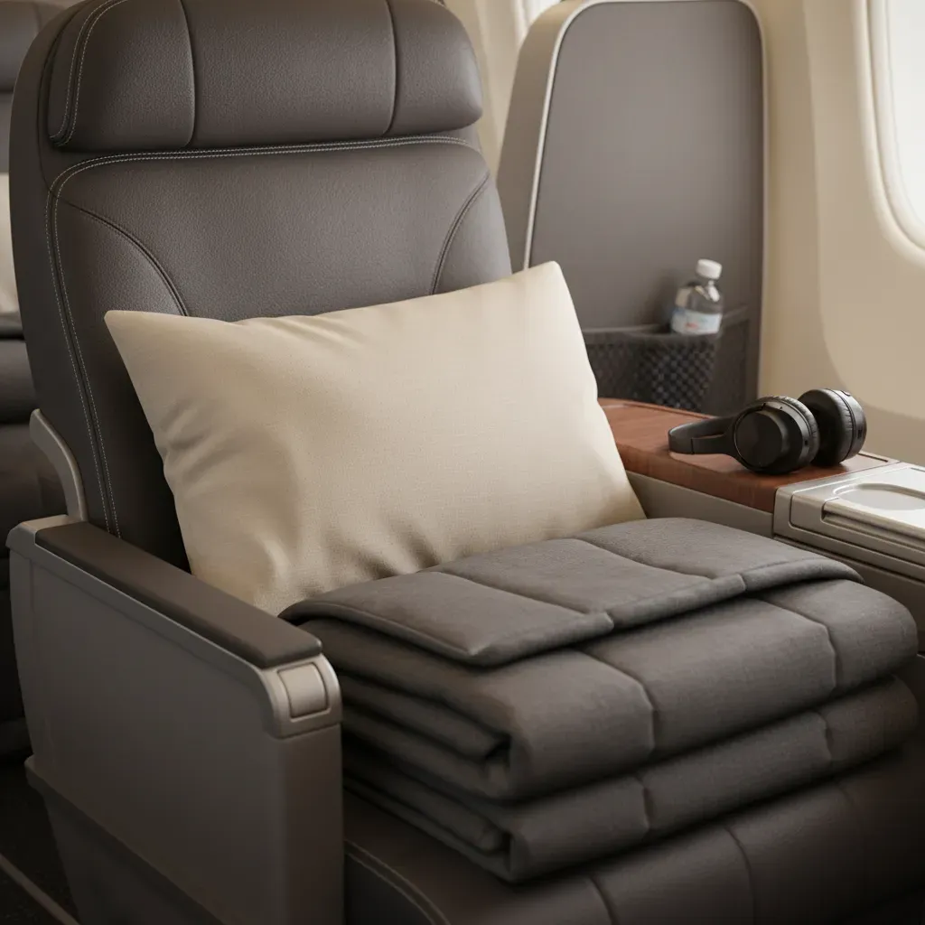 Business class flight to Manila Philippines with lie-flat seat, premium dining, and restful cabin amenities