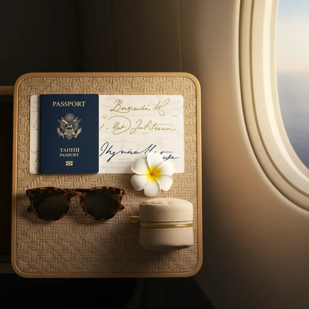 Business class flights to Tahiti seat selection with premium layouts for couples and solo travelers