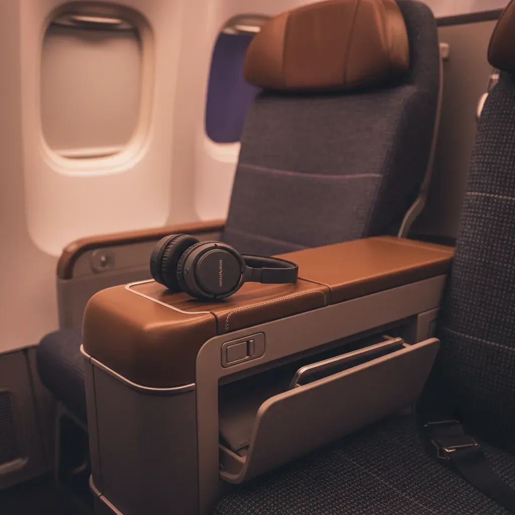 Cathay Pacific business class review lounge image showing a premium Hong Kong airport transit experience