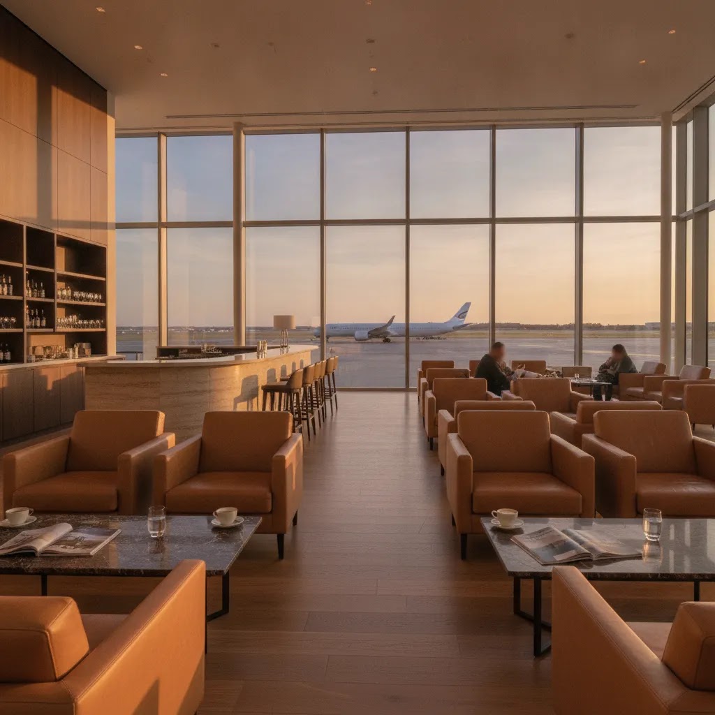 China Airlines premium economy lounge and ground experience concept image