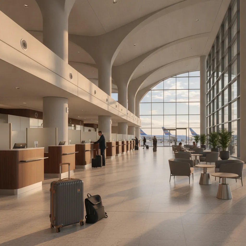 China Southern premium economy airport handling experience in a modern international terminal
