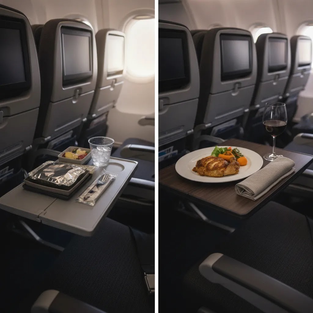China Southern premium economy review meal service and extra space detail