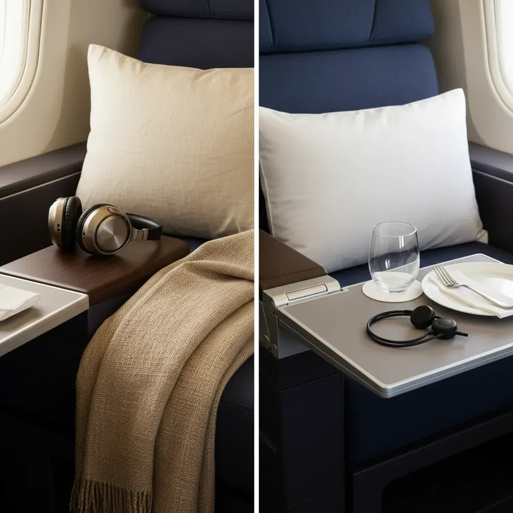 Comparison of first class flights Australia and business class cabins for long-haul routes to Australia