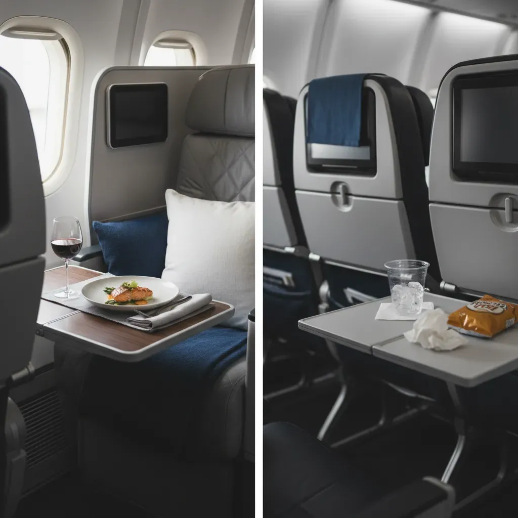 Delta Premium Select vs Comfort Plus and Delta One cabin comparison for international travel comfort