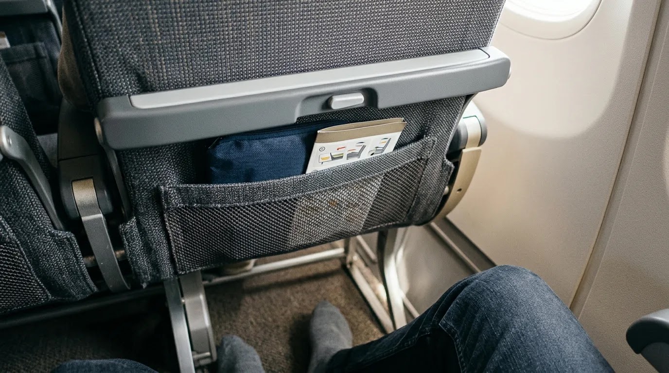 Delta Premium Select vs Comfort Plus seat comparison featuring an extra-legroom economy cabin detail