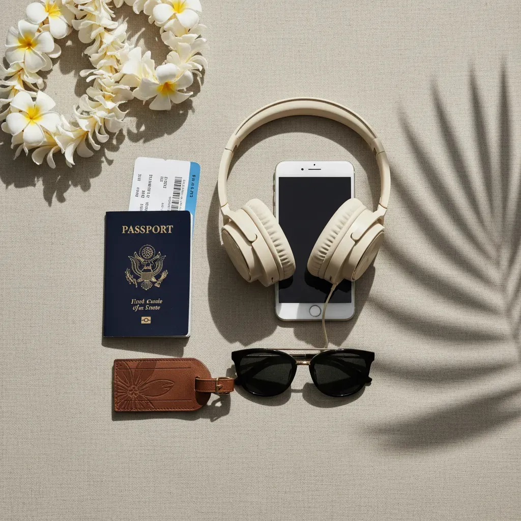 First class flights to Hawaii packing guide with premium luggage and island travel essentials