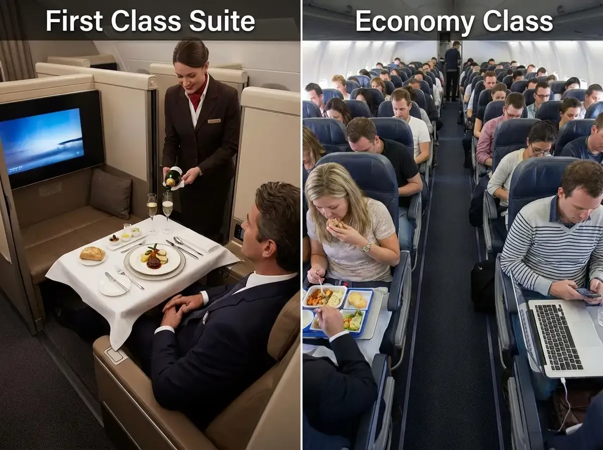 first class to germany really means