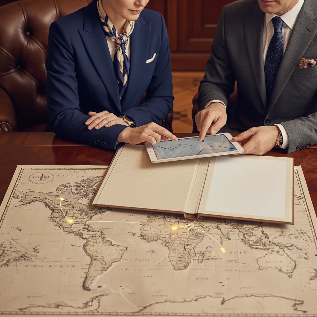 Business class flight London to New York expert booking consultation and route planning
