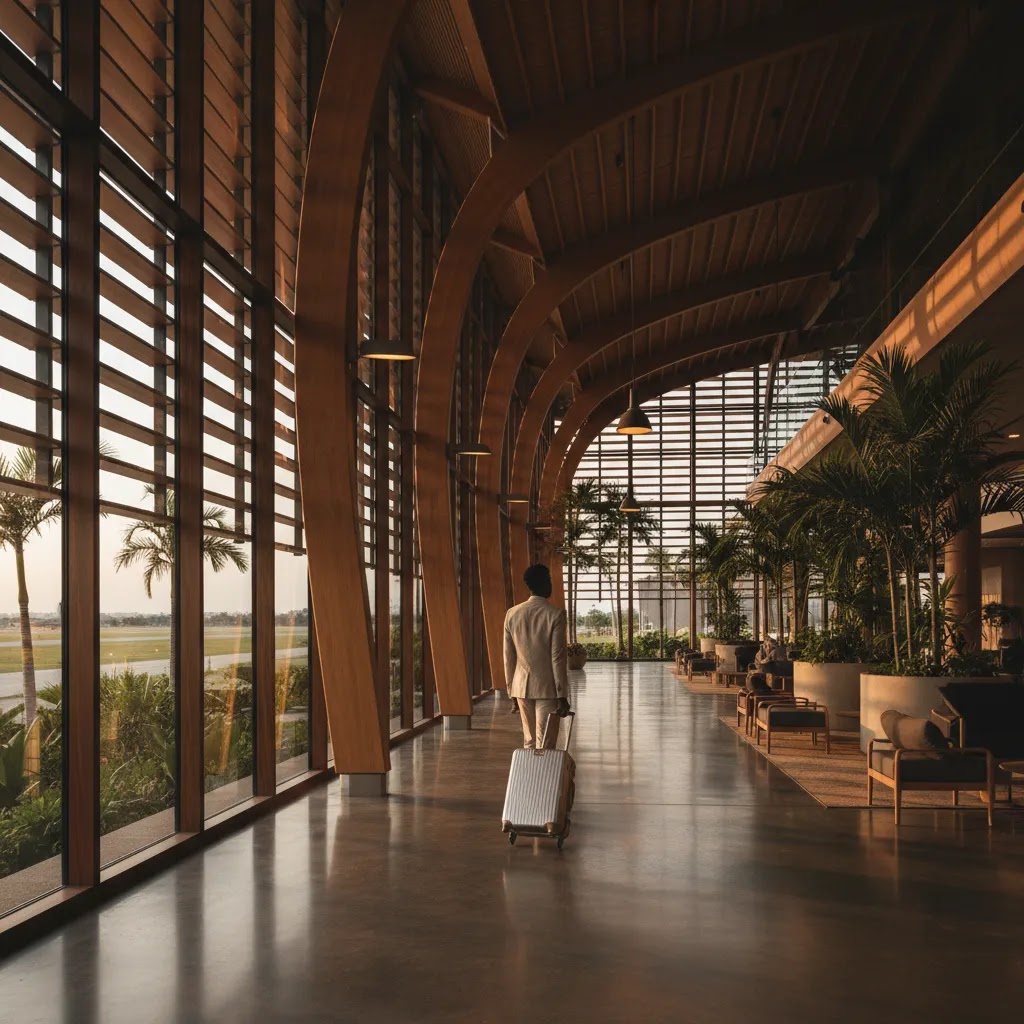 Business class flights to Ghana arriving at Accra airport with a premium smooth arrival experience