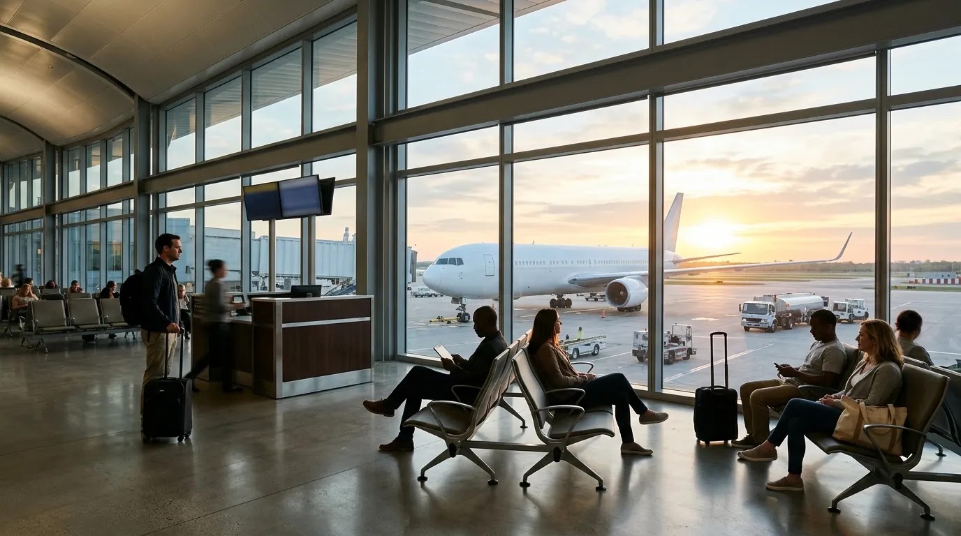 Hawaiian Airlines First Class airport and boarding experience for premium Hawaii routes