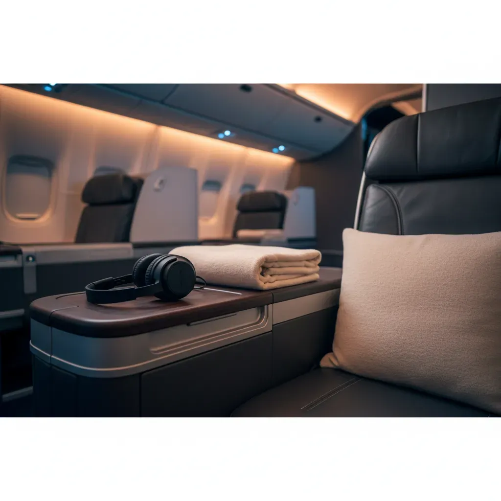 Kenya Airways business class to Nairobi style cabin product comparison with lie-flat seat and meal service