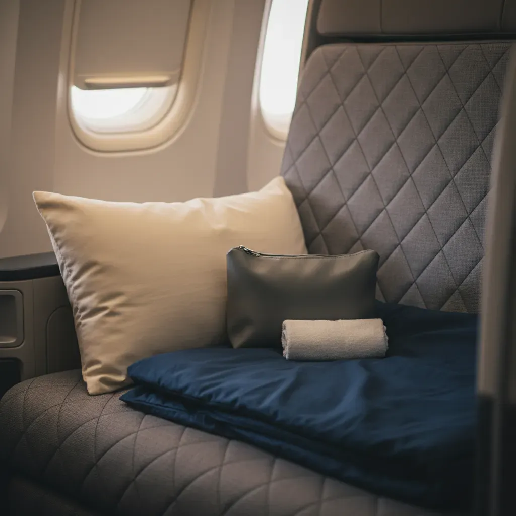 LATAM airlines business class review image comparing lie-flat and regional business class seat variations