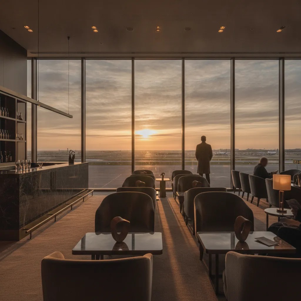 Most expensive first class flight airport lounge before boarding