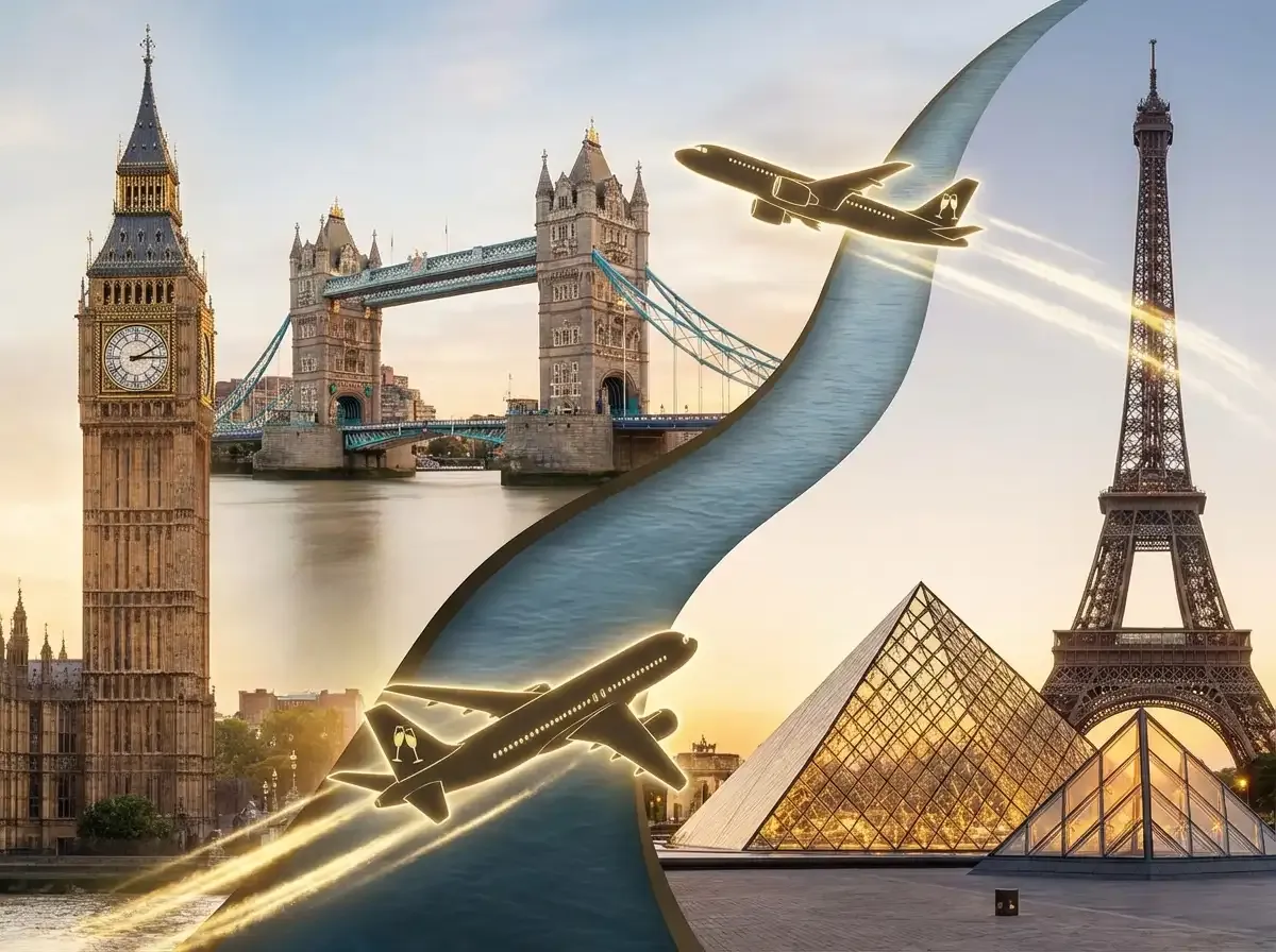populer europe routes to london and paris shortcut