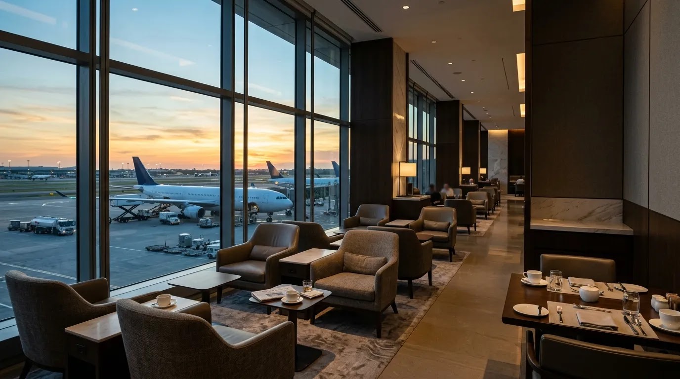 First class flight reviews comparing premium airport lounge and ground service experiences