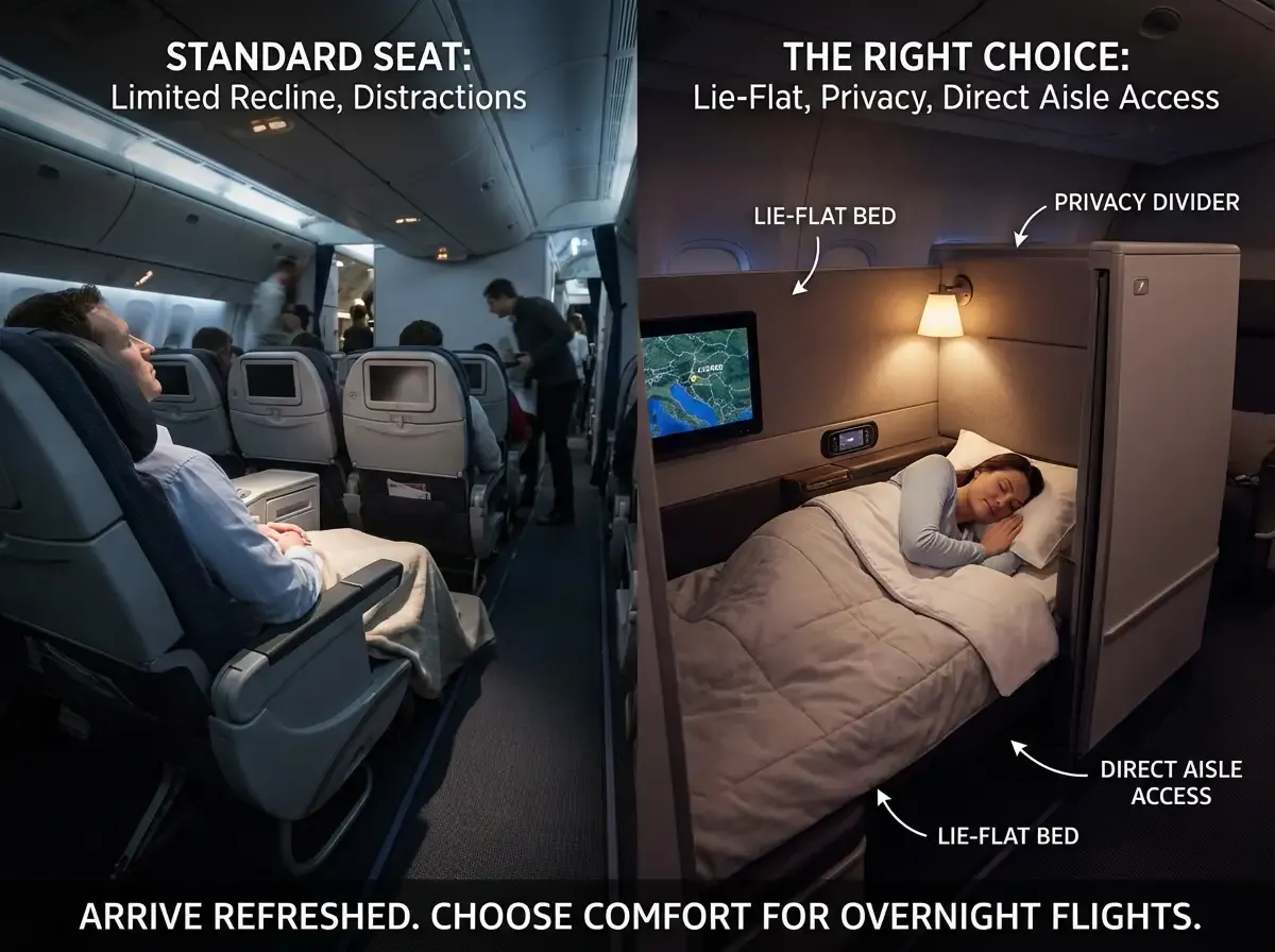 seat and aircraft strategy that protects your sleep