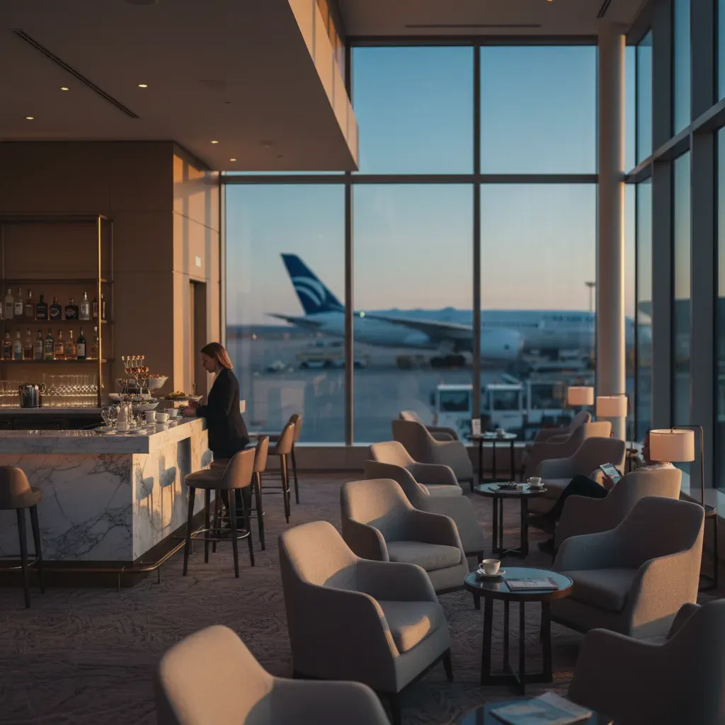 Emirates first class cost illustrated by premium airport lounge access and ground experience