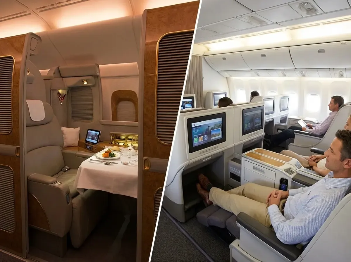 true first class vs business class to europe