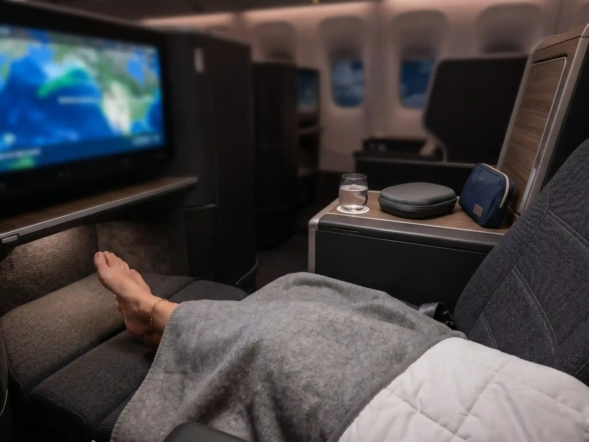 what business class to vienna looks like on austrian airlines