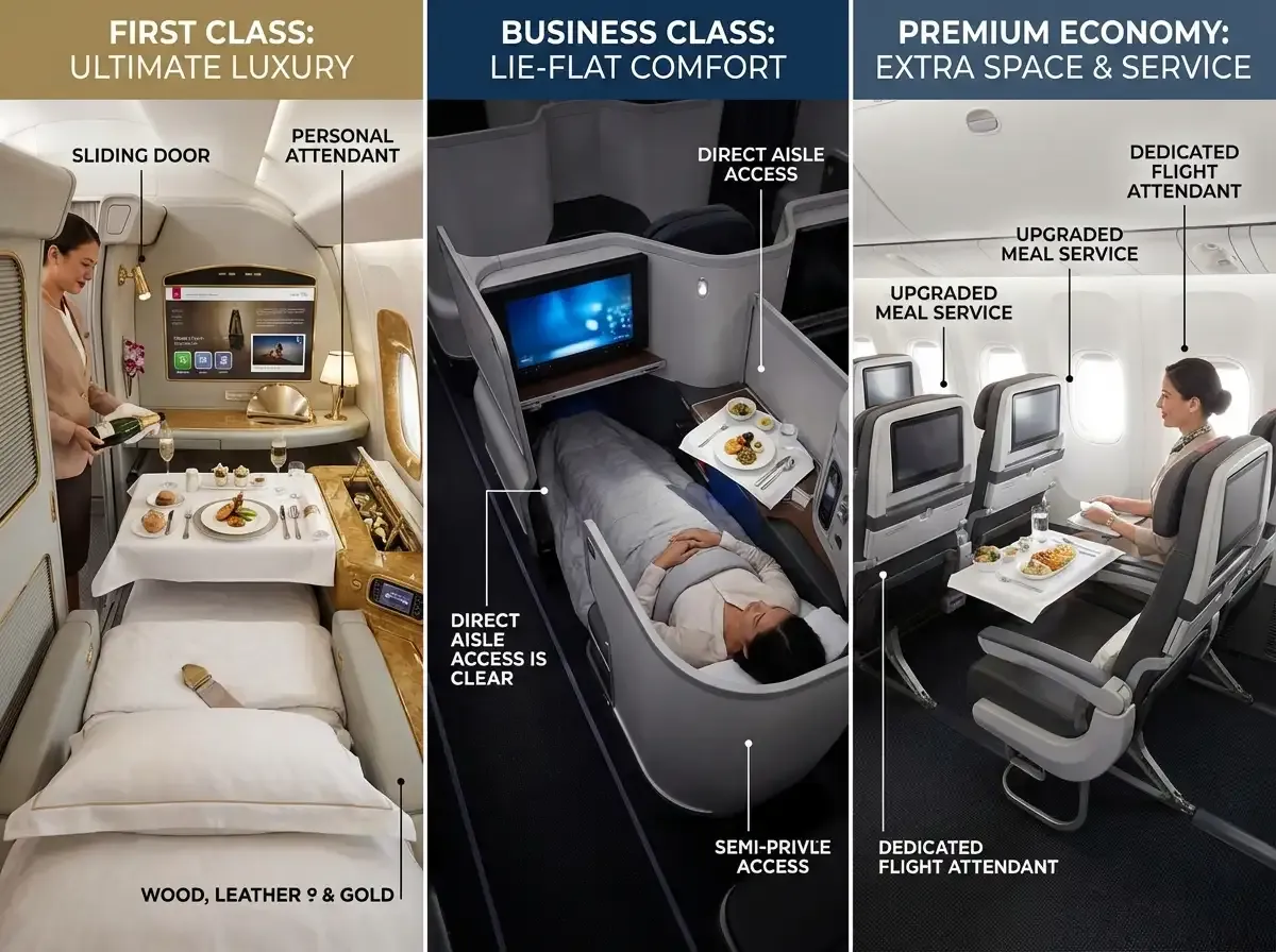 when premium economy or first class makes sense