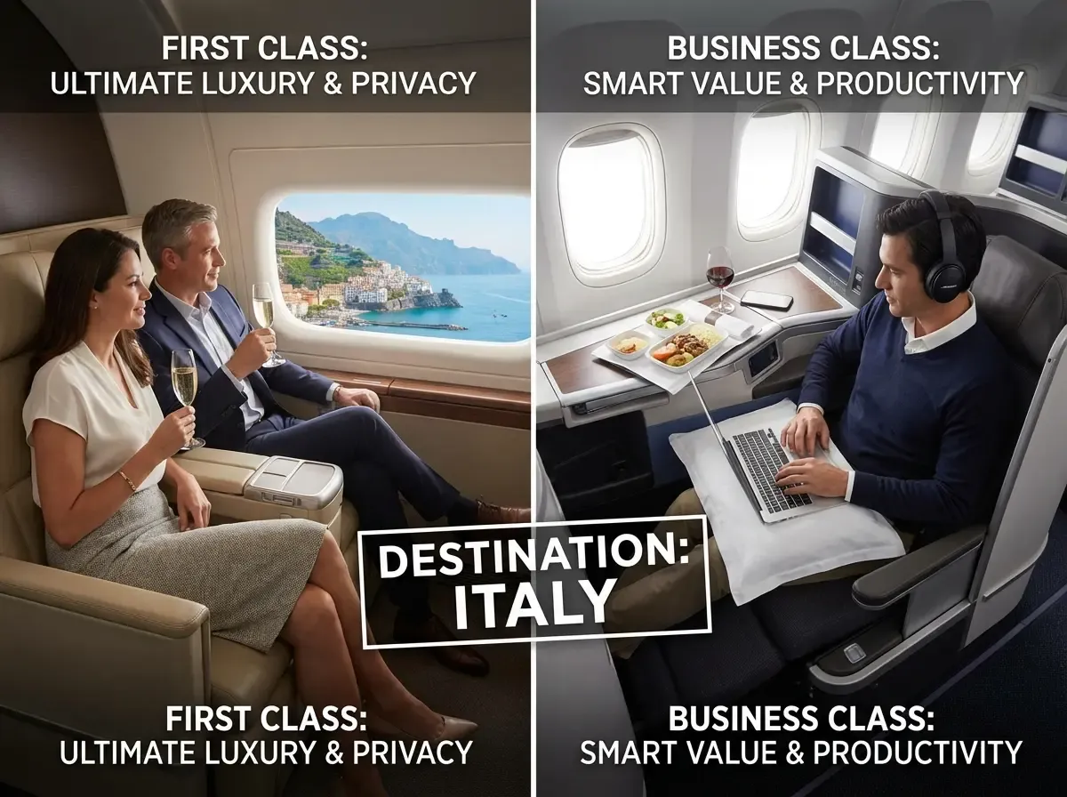 who first class to italy is best for